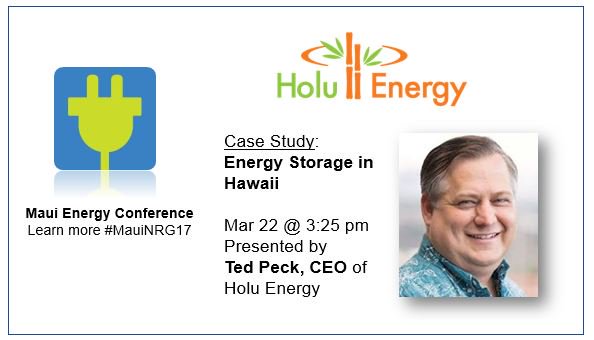 EnSyncEnergy's tweet photo. See @HoluEnergy CEO Ted @peckmeister speak at #MauiNRG17 about solar+hybrid storage in Hawai that features IOE software DER Flex #DERFlex. https://t.co/TbNBbNQmON