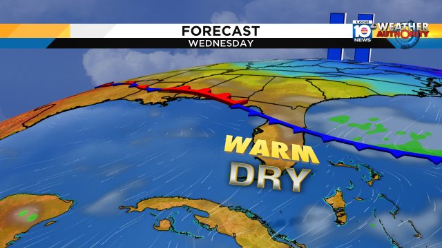 Wednesday starts cool and then springtime warmth takes hold with temperatures forecast to reach the low 80s. https://t.co/1mtHkEKmJ5