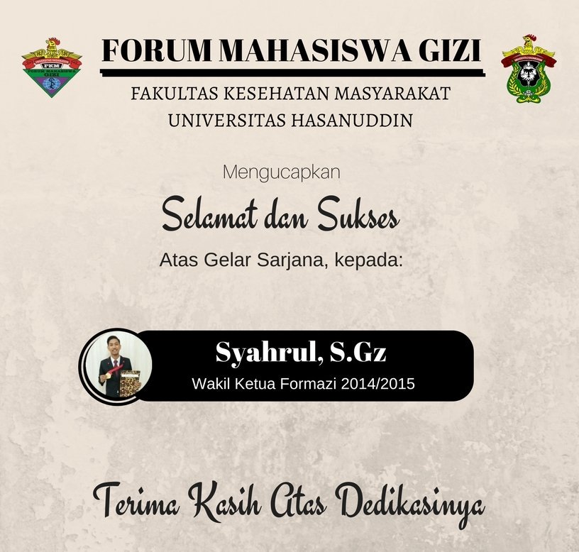Congratulation kanda....

#spiritFORMAZIberkreasi