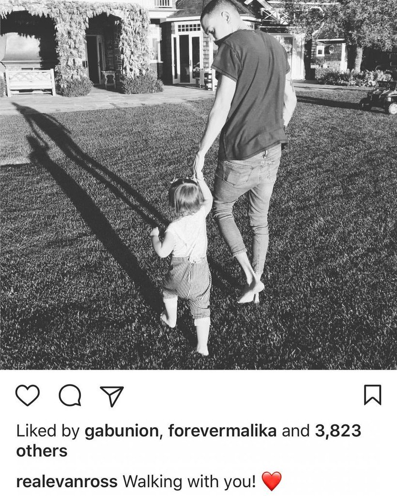 TheYBF's tweet photo. Aww #EvanRoss and little #JaggerSnow taking a daddy-daughter walk today. https://t.co/Eqm7GSCjtj https://t.co/wy5TNJuwSa