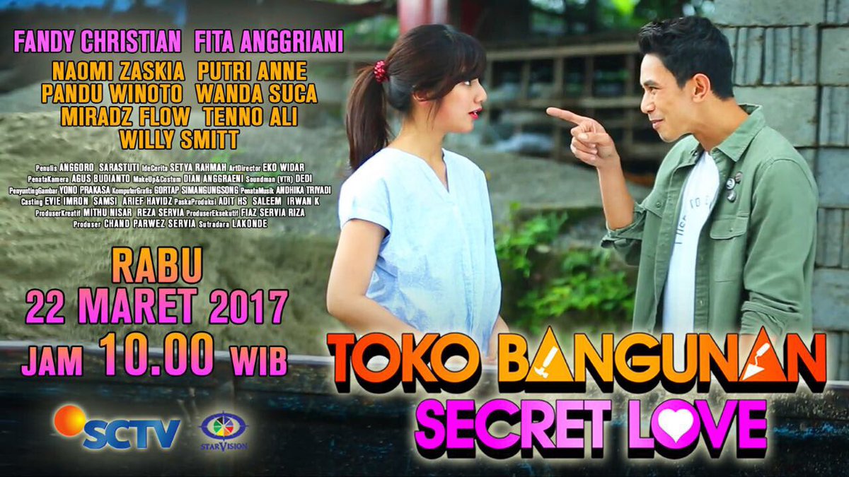 Nonton yuk #FTVSCTV Toko Bangunan Secret Love bersama <a href="/fandychristian/">Fandy Christian</a> dan <a href="/fitaanggriani/">Fita</a> pkl 10.00 WIB.
Siapa yang udah siap di depan tv?