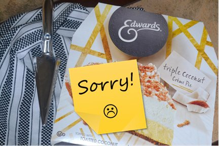 JoyfulSavings's tweet photo. #Apologize with https://t.co/yZKKzLnTrq—the sweetest way to say I'm #sorry!☹️ 

#EdwardsPieceOffering @EdwardsDesserts Ad https://t.co/NapEE52nYQ