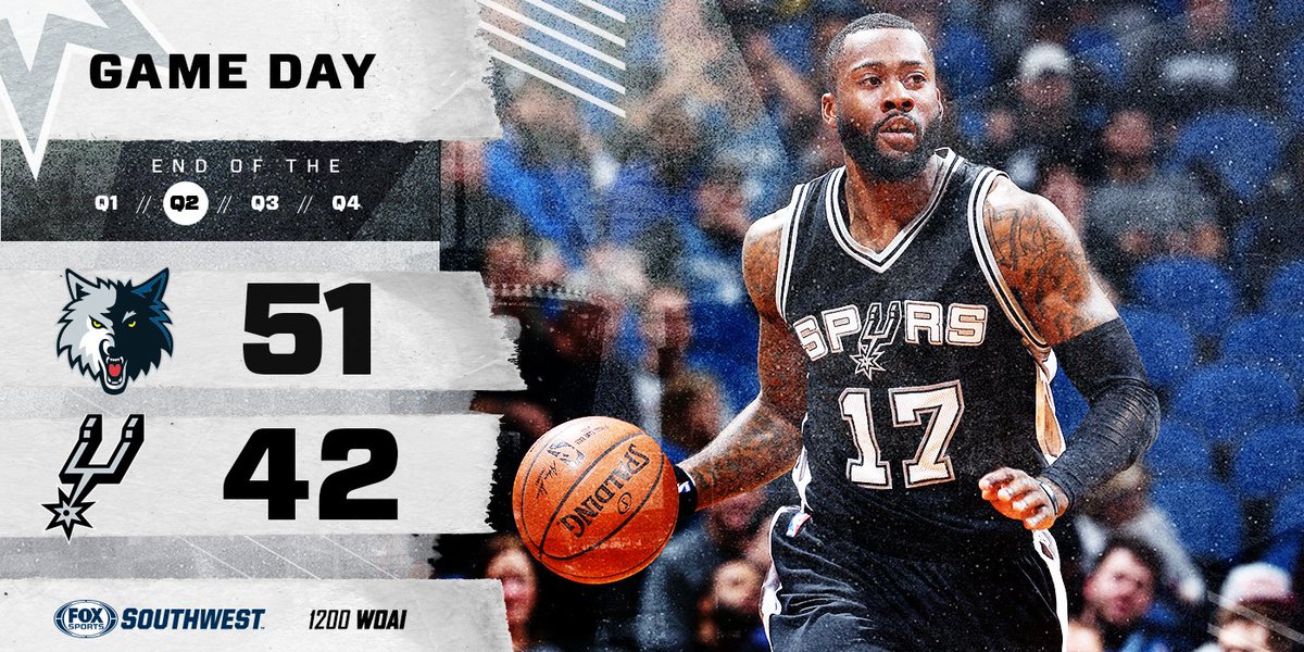 spurs's tweet photo. Down at the break. https://t.co/CJRjMbxmko