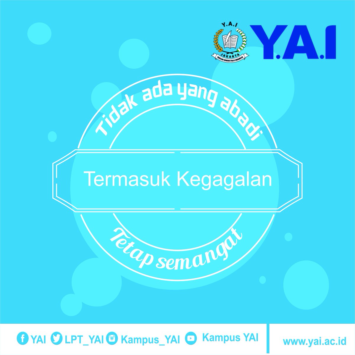 Setiap orang punya jatah gagalnya masing-masing. Habiskan jatah gagalmu di masa muda. Selamat beraktivitas 😉 #quoteoftheday