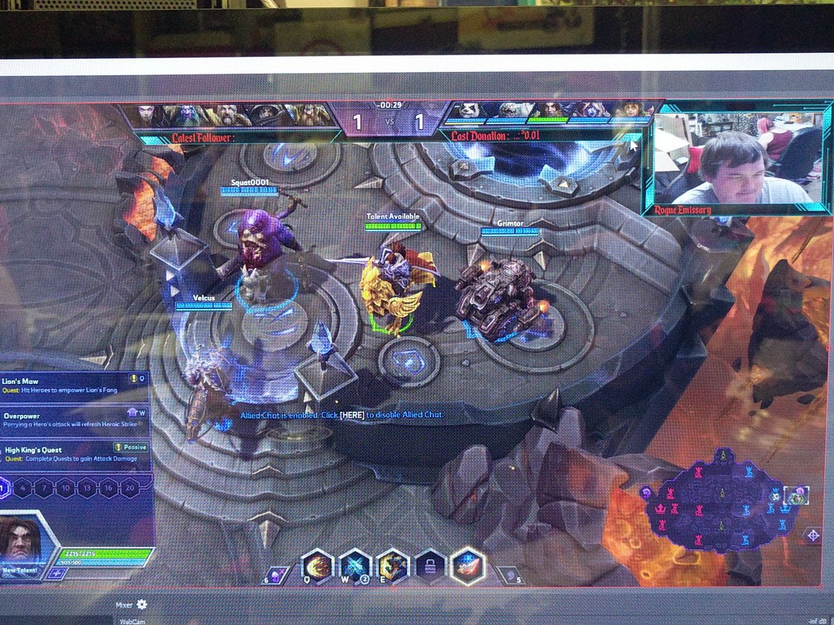 EmissaryGaming's tweet image. Got 2 overlays done and setup in OBS. Putting my school learning to use. #AISanDiego #StreamReady #Letsdothis #overwatch #heroesofthestorm