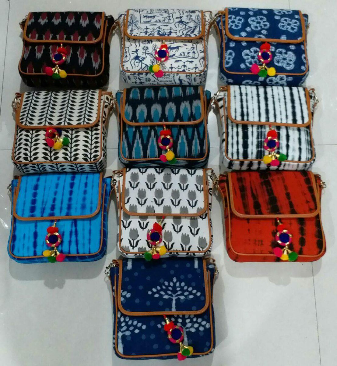 handloom sling bags