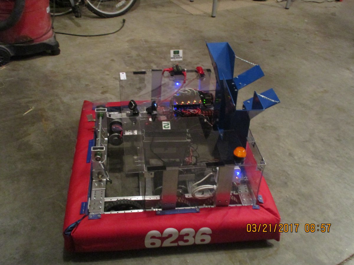 We had lots of fun unbagging the robot and testing the newly-modified gear holder!   #FIRST #omgrobots #FRC #steamworks