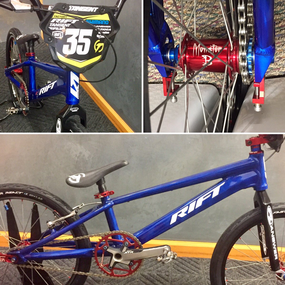 monsterbmom's tweet photo. Our girl gets to try the Rift frame design! So rad!! #monsterb #ridetherift #tangentproducts #onyxrp https://t.co/GfeKZT6Phs