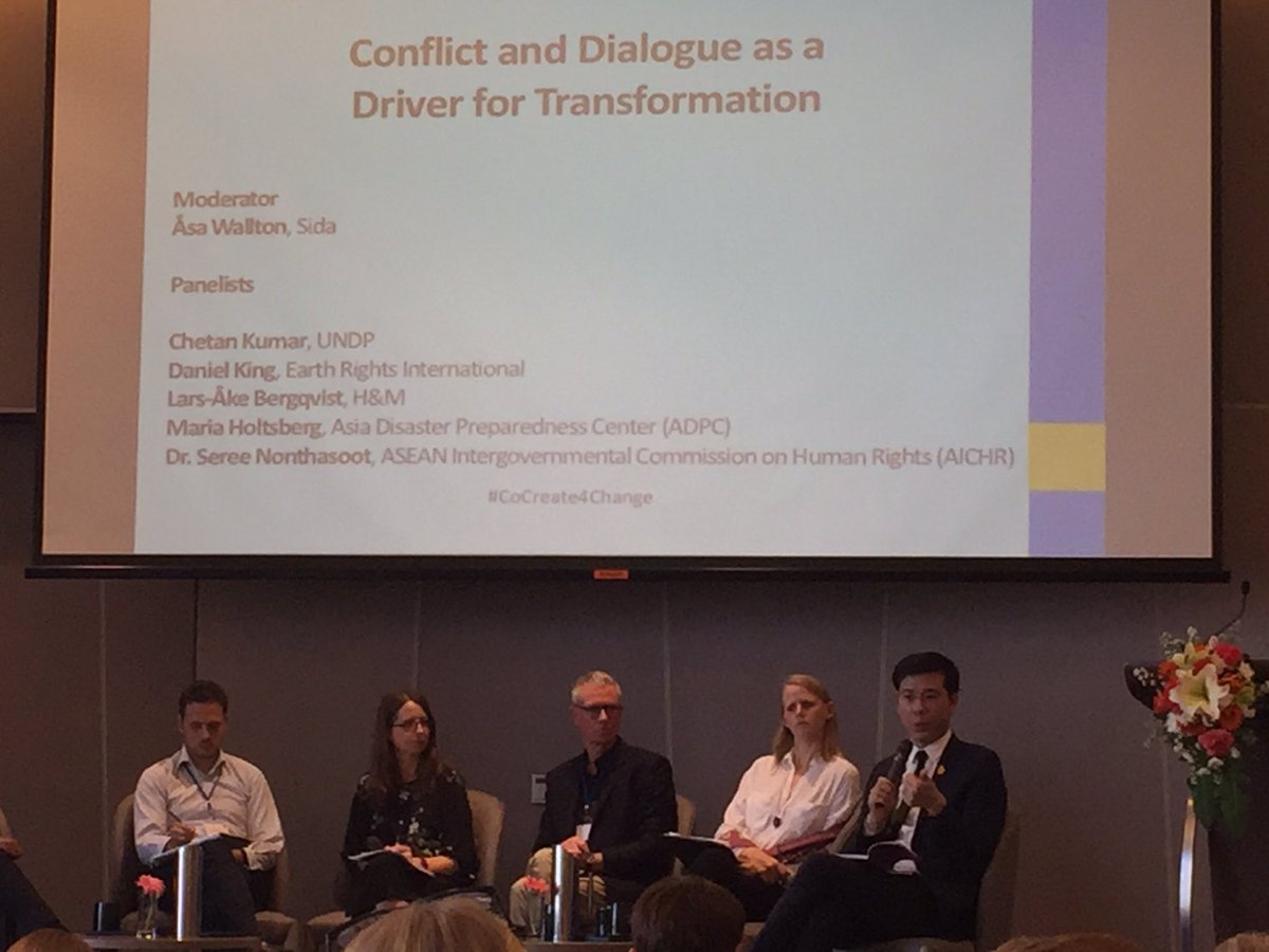 MariAlbihn's tweet photo. #CoCreate4Change.  Peace building and dialouge as driver for transformation discussed at Swedish Embassy Workshop, Bangkok. https://t.co/m3xfDmILLJ
