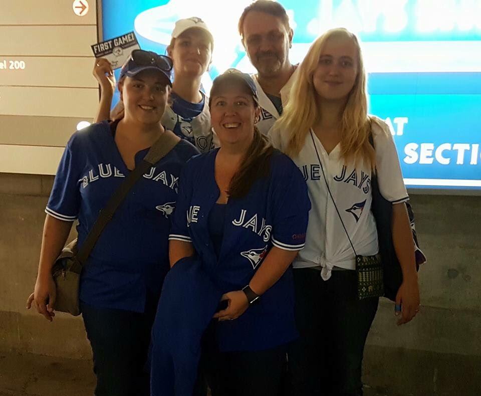 CassandraDL's tweet photo. The Jays games are a family event for us!! #winHondaHomeOpener @BlueJays #spirit #blue #jays #bluejays https://t.co/VA87Ww7DN6