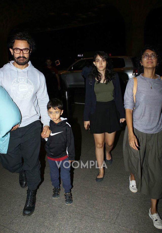 LMGEntertainmen's tweet photo. .@aamir_khan off to spend some time with his family #aamirkhan #aamir #kiranrao #irakhan #azadraokhan https://t.co/FiMRbAeFq0