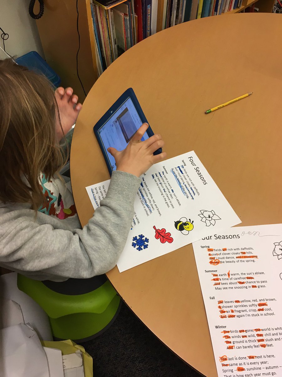 winnie_caulkins's tweet photo. Second graders embrace Found Poems. Thank you for the idea @pernilleripp! #BacichBears https://t.co/SnDJ634RsB