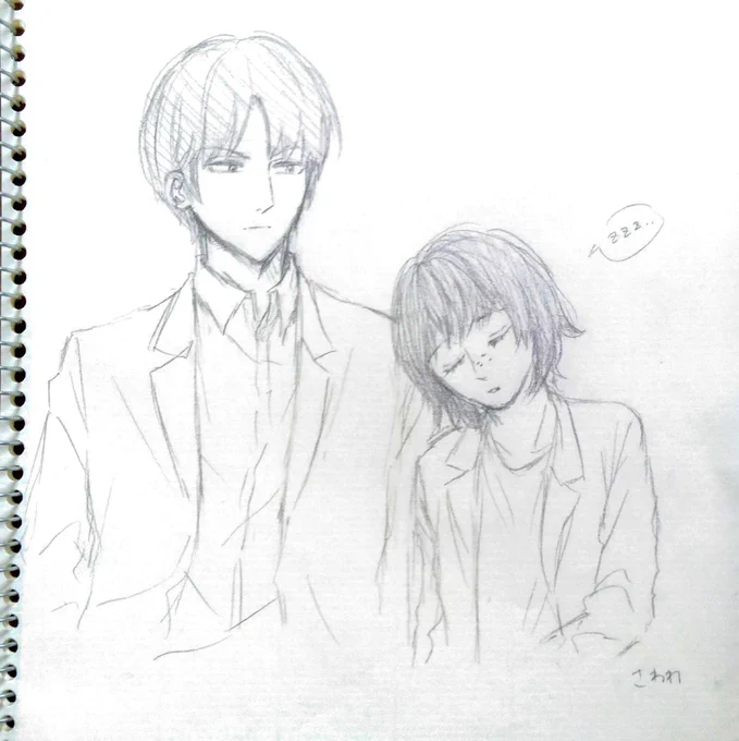 二鳩会でさわわさん(@sawawawaawa)なすこさん(@nanasusukoko_ht)きゆたさん(@Mr_fox_kiyuta)きどさん(@3888kido)に描いていただきました!至福…週1くらいでこの会やれたら最高なのにとか考えてました。 