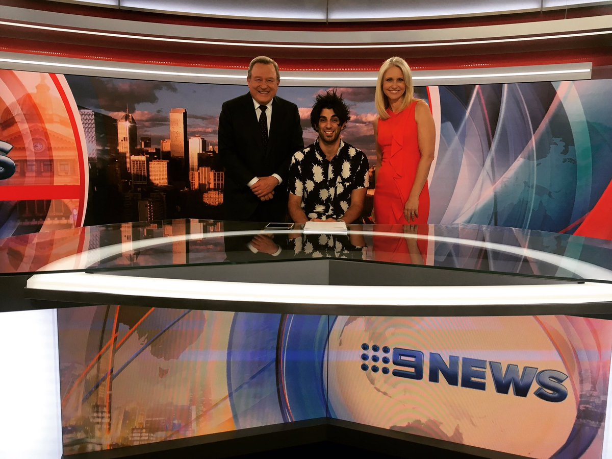 MattyValentino's tweet photo. Last Wednesday got to meet the wonderful @phitchener9 and radiant @LNixon9 #ninenews https://t.co/WBqCv9FUZe