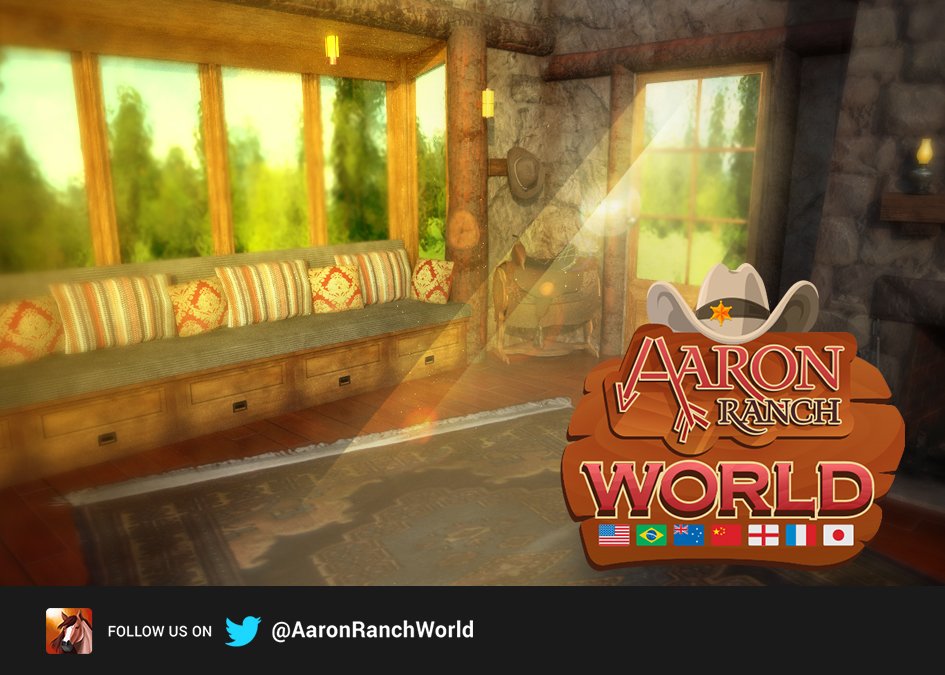 This is your cozy home inside <a href="/AaronRanchWorld/">Aaron Ranch World</a>. Isn't it relaxing? #homesweethome.