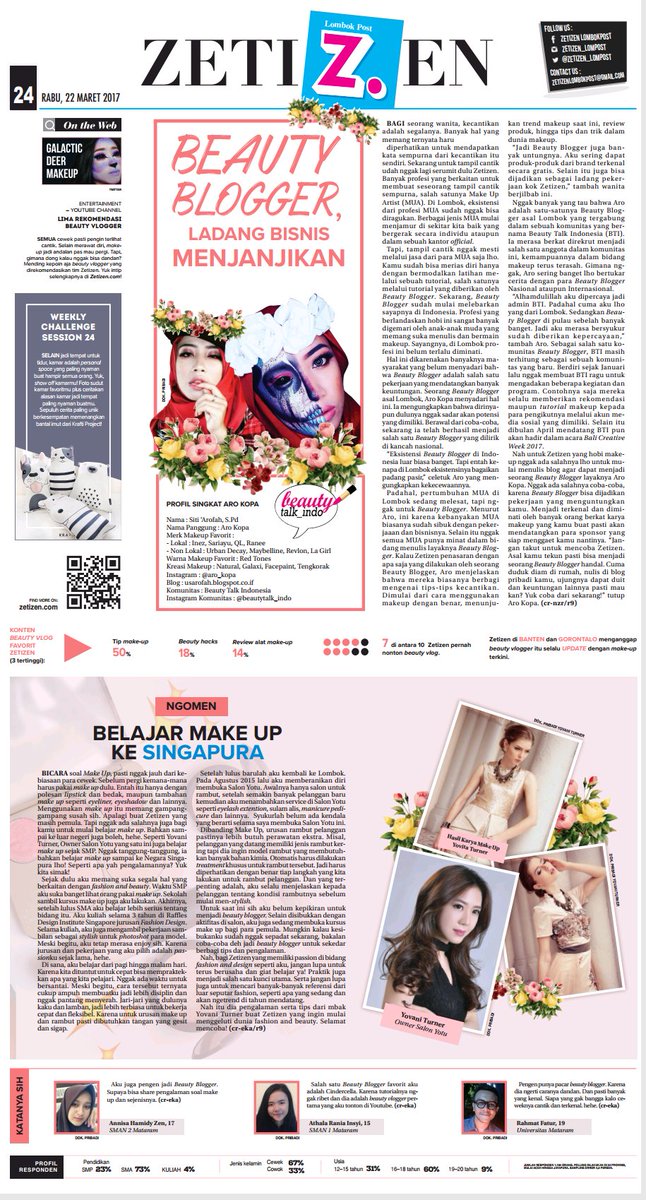 Penasaran??? So, jangan lupa baca koran Zetizen Lombok Post hari ini yahh 😁😁