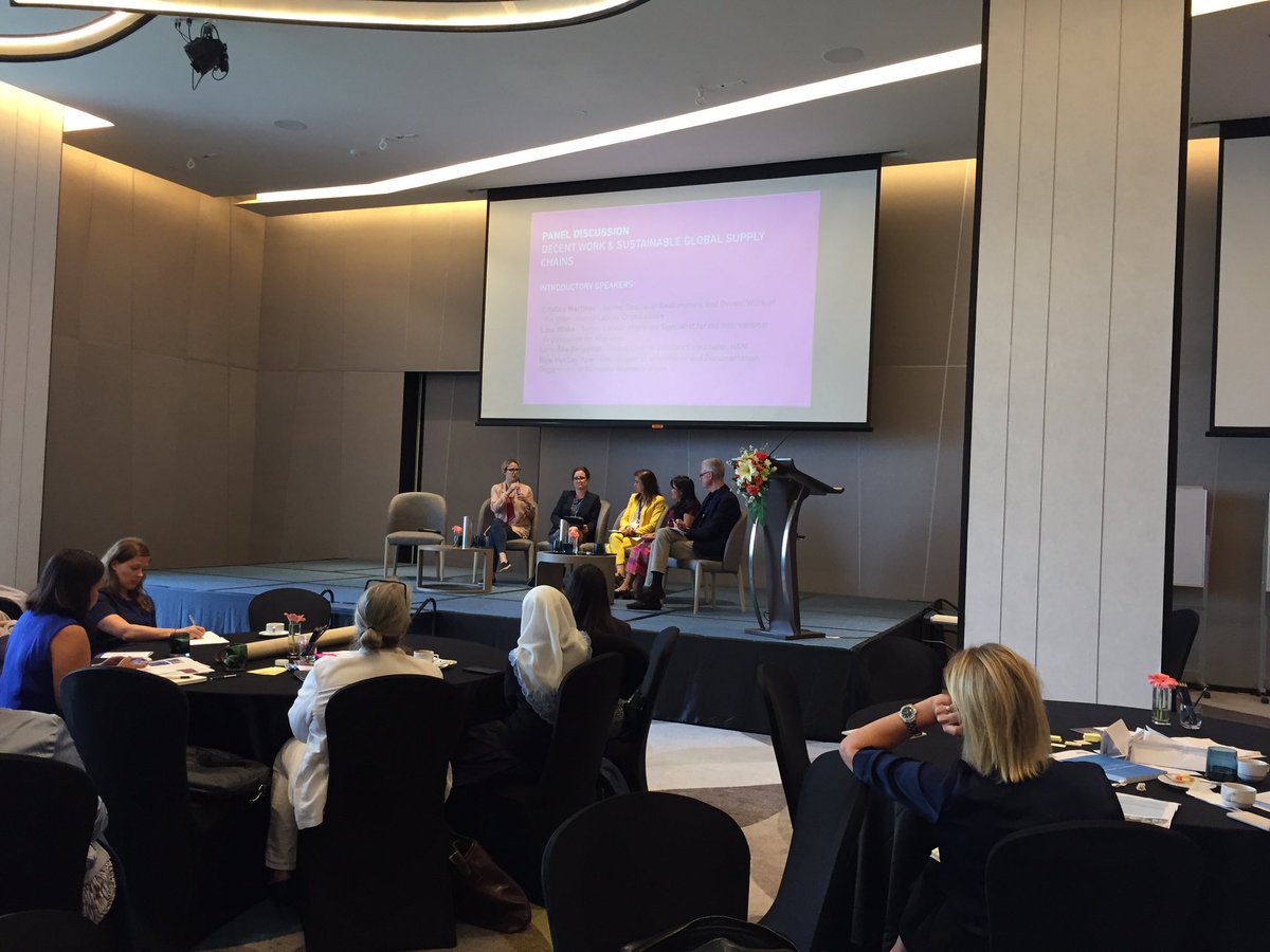 ChristineLundb1's tweet photo. Decent work &amp;sustainable global supply chain seminar organized by Embassy of Sweden in Bangkok #CoCreate4Change https://t.co/gKu65BA0Ql