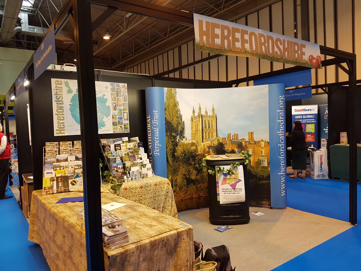 Here's my little home for the day. Showcasing Hereford with @HfdsESL. Come and say hi! <a href="/Tourism_Show/">British Tourism & Travel Show</a> #BTTS17