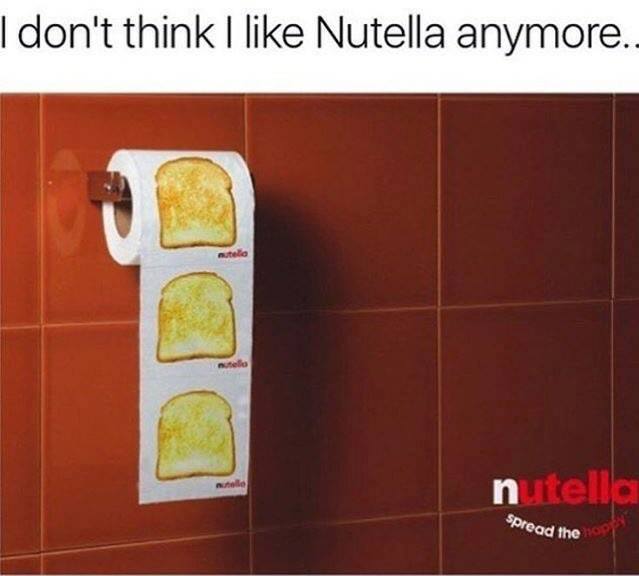 Je n'aime plus le nutella non plus :p #nutella #papier