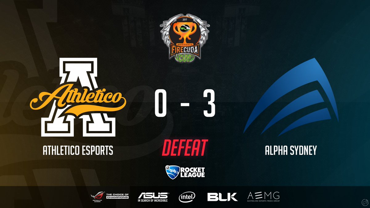 AthleticoES's tweet photo. [#ATHRL] We go down 0-3 to @alpha_sydneygg in the @CyberGamerAUS  #FIRECUDACUP GGWP https://t.co/RMX3WQseLW