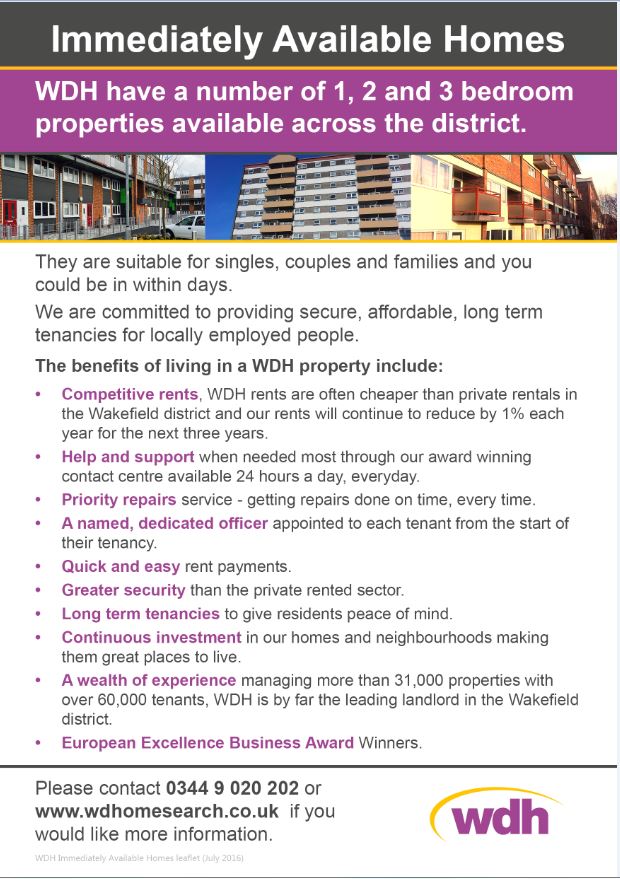 Find the right WDH home for you