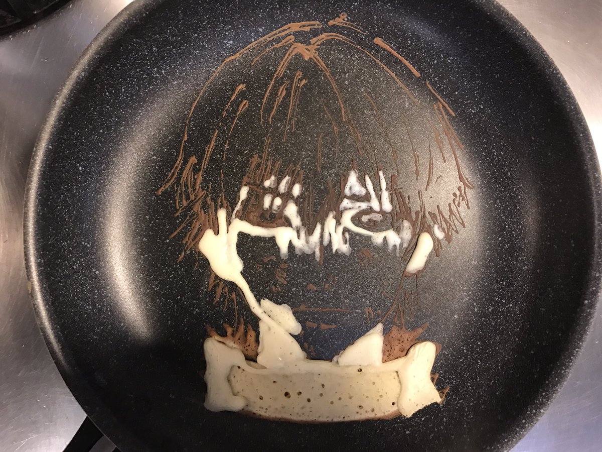 Laricetta99 على تويتر パンケーキアートの作り方 東京喰種 金木研 Tokyo Ghoul パンケーキアート Pancakeart