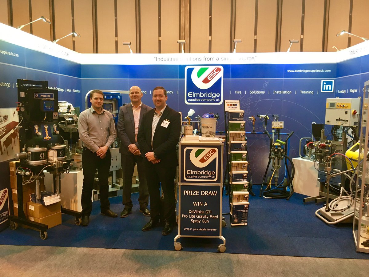 elmbridgeuk's tweet photo. Visiting #surfaceworld2017 ? Visit our stand B7 for all your spray finishing needs! ✅ https://t.co/ybI3DoeqM0