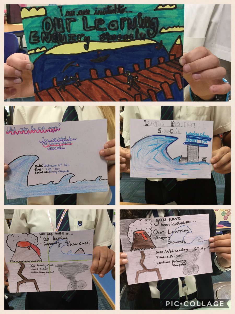 WSO_Year5's tweet photo. 5B preparing invites to invite all of our parents to a Learning Enquiry Showcase to see what great things we've learned! #DisasterExperts https://t.co/2x90k5dIa5