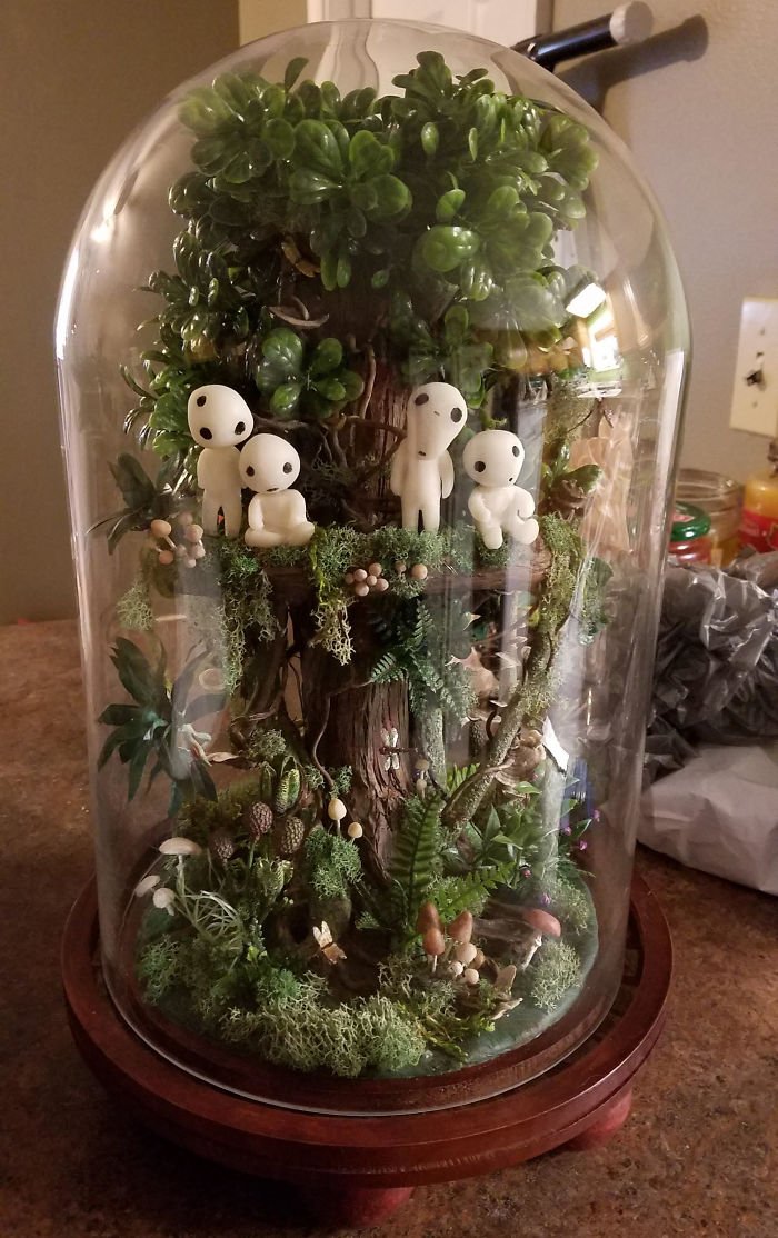 StudioInspireUK's tweet photo. Princess Mononke  style Terarrium created by daughters mum for her birthday
https://t.co/jCSJLKgQkz https://t.co/I9PF5DpRRs