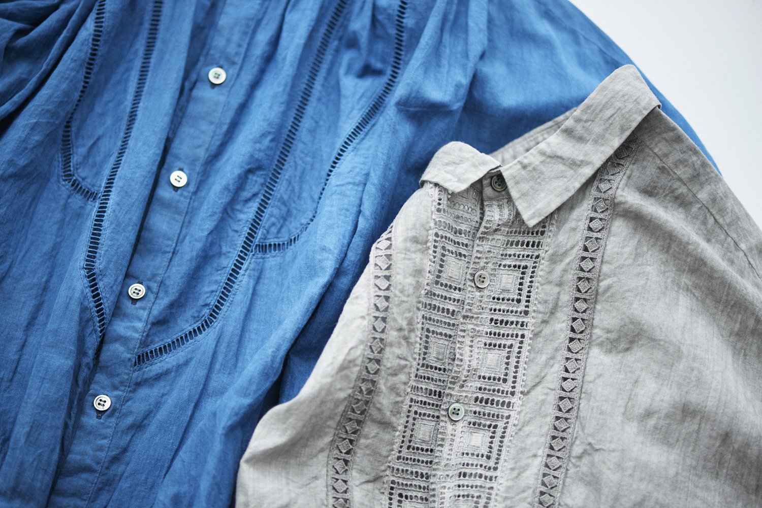 pas de calais パドカレ 藍染めワンピース