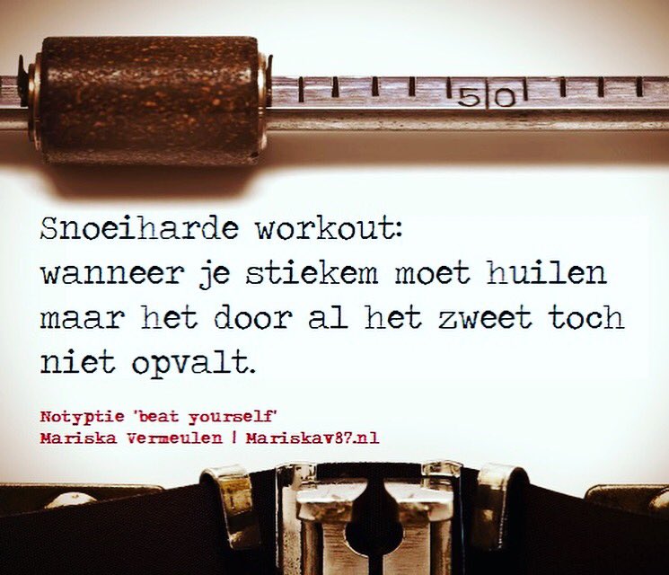 "Maar het was wel lekker!" #notyptie