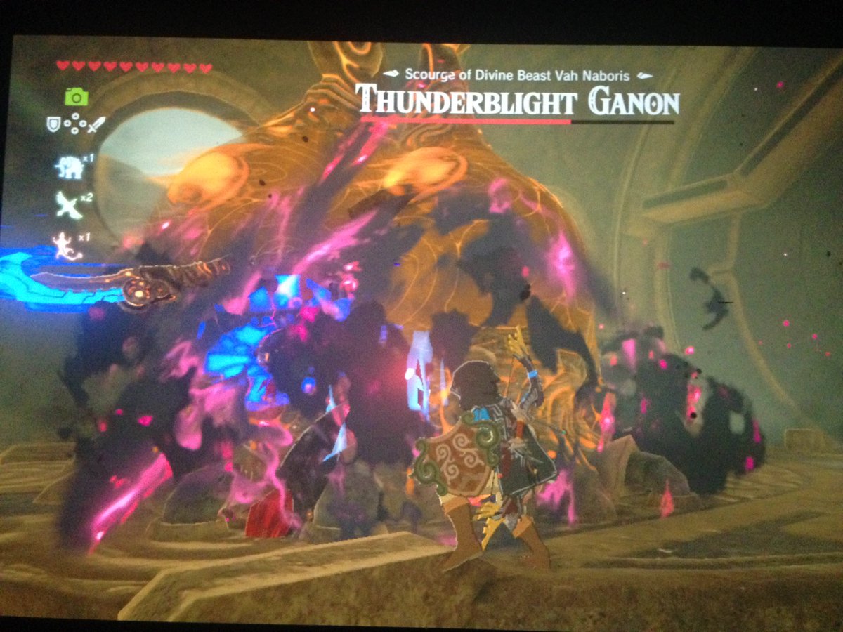 CrazyChicane's tweet photo. @nintendolife Weirdness: #BOTW (SPOILERS) Thunder Ganon can get stuck inside a terminal of Vah Naboris, can neither attack or be attacked. https://t.co/iPZzkvdtR5