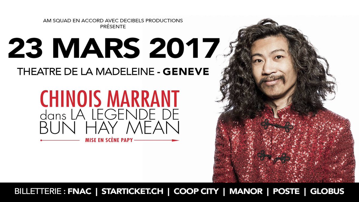 amsquad_ch's tweet photo. @ChinoisMarrant demain soir à Genève pour son spectacle !! Info &amp; Tickets :  https://t.co/QT6M2mzSg4 #bunhaymean #chinoismarrant #geneve https://t.co/GC4RoAzXOO