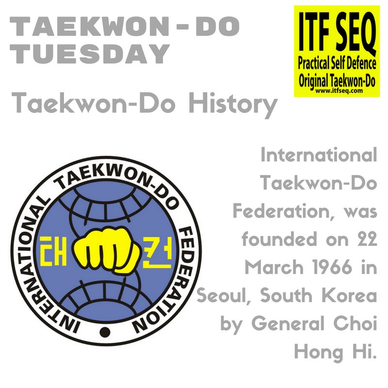 ItfSeq's tweet photo. TKD Tues - A little ITF history #selfdefence #itfseq #taekwondo #selfdefense #itftaekwondo #martialarts #brisbane #chermside #tkd #history https://t.co/hciFOPcLCw