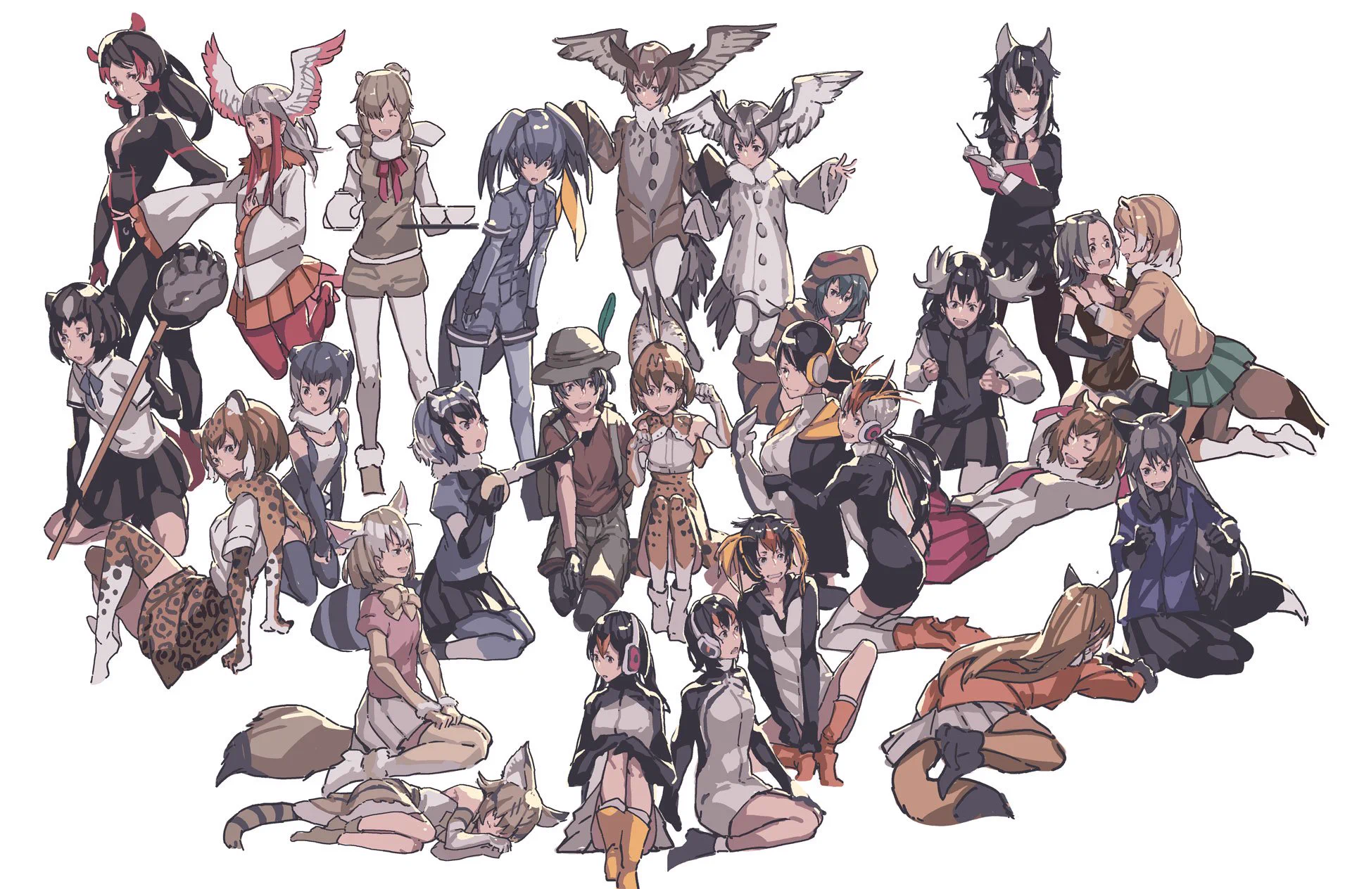 実際の動物とけものフレンズのキャラ達と比較したものがこれｗｗｗ