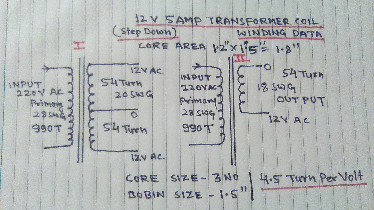 smps transformer winding calculation