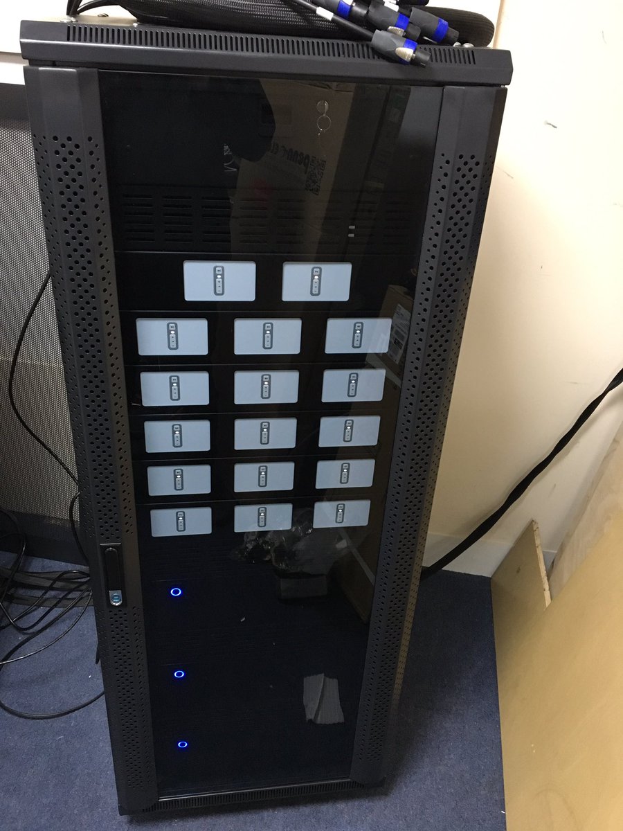 <a href="/Sonos/">Sonos</a> rack ready to be wheeled into customers house . Amplification by #rotel #liveinstall #rackporn
