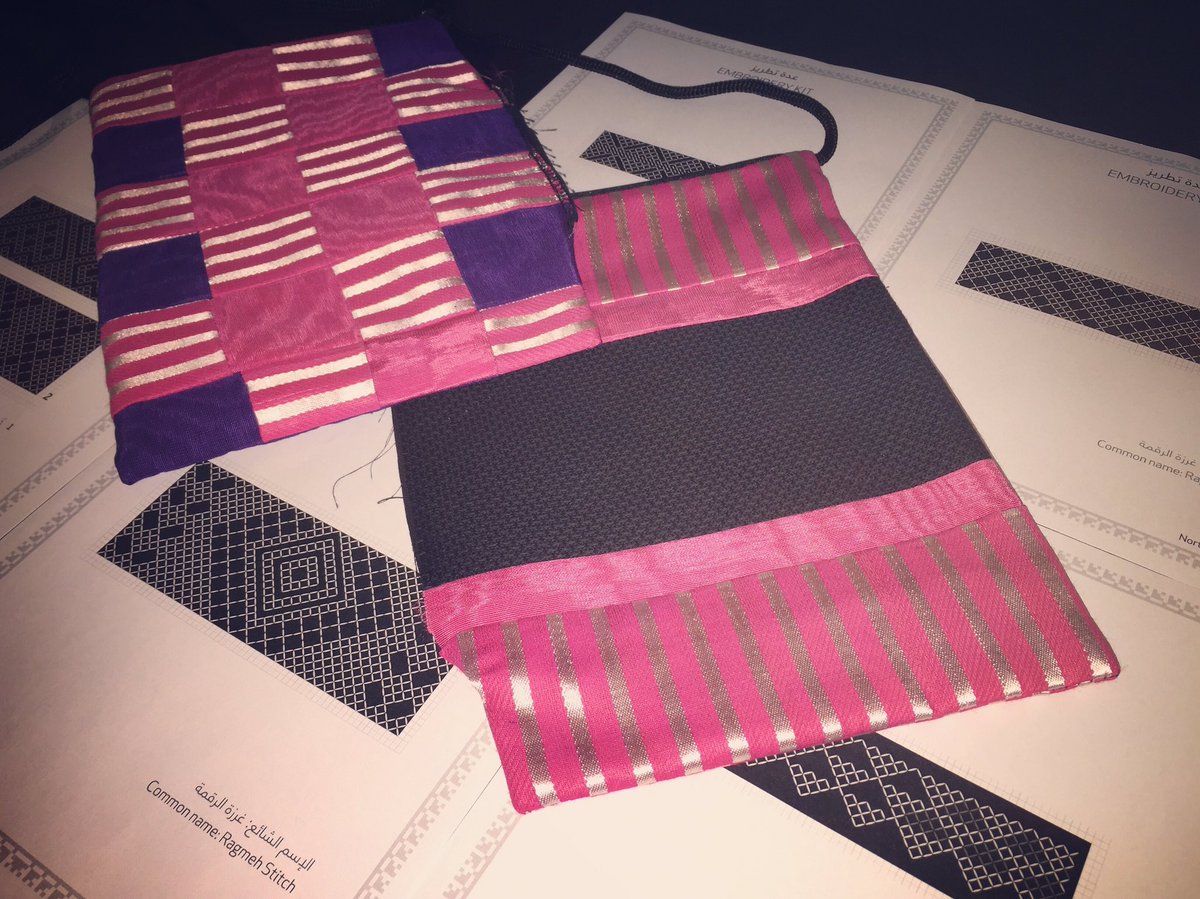 Decorate a crossbody bag with the most popular stitch in North Jordan... haven't registered yet? Call 077-766-0055 or 06-592-7531!!