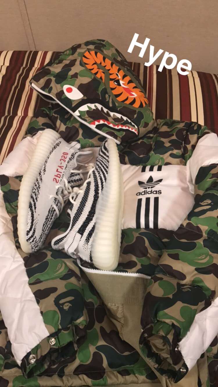 Adidas yeezy x bape sales shark