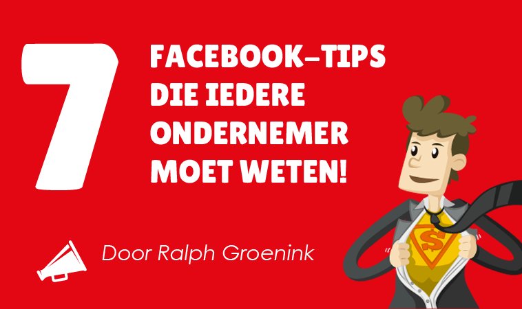 Gebruik jij als ondernemer ook dagelijks Facebook? Dan kan jij nog genoeg winst boeken. Lees hier 7 handige tips! im.nu/SyQW9n
