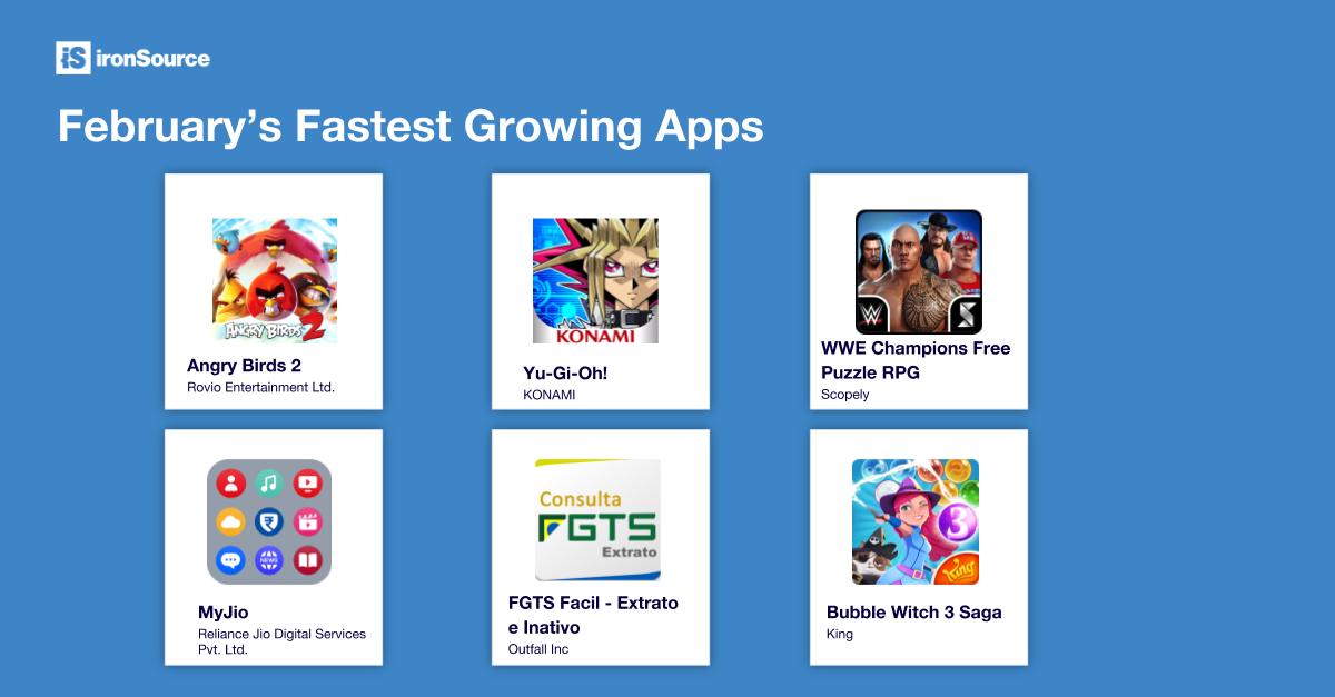 ironSource's tweet photo. @reliancejio got another app into the #FatestGrowingApps with #MyJio. Check out the full list here https://t.co/CCq0IL3M6A https://t.co/oHwOsB2W4z