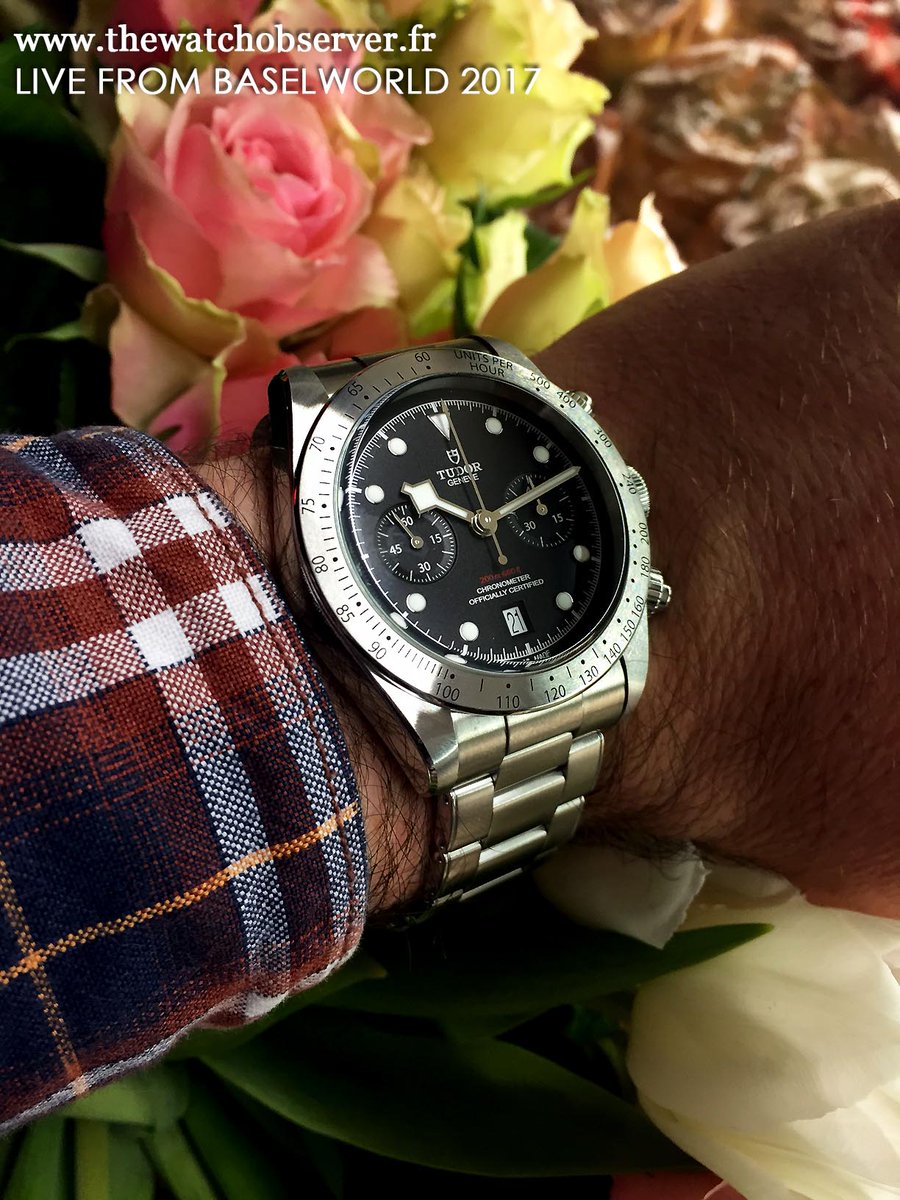 TheWatchObs's tweet image. New #chronograph by @tudor at #Baselworld2017 #blackbay details here : bit.ly/2nlSBhK