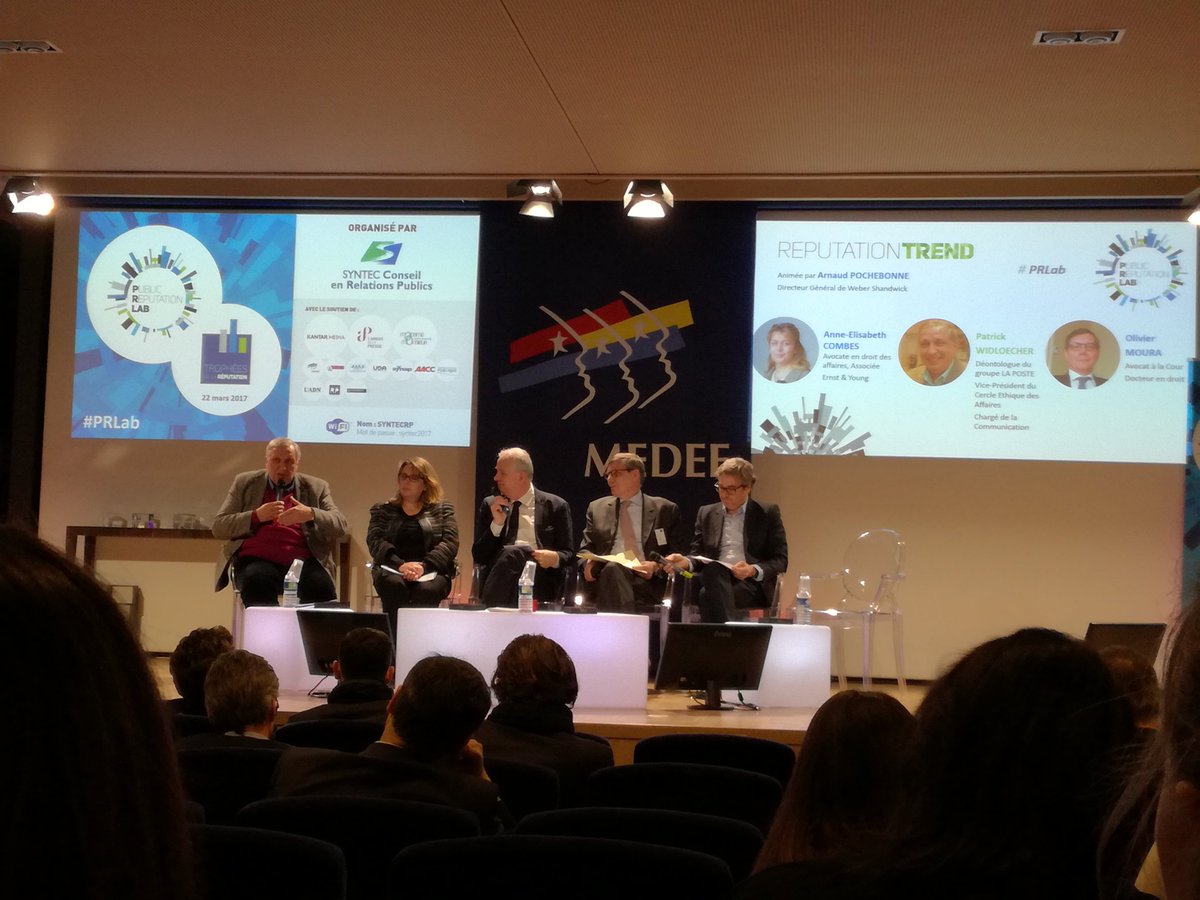 AgenceFPA's tweet photo. «Avoir un comportement éthique pour une entreprise est forcément créateur de valeur » P.Widloecher #PRlab #syntecrp https://t.co/q8UHhBSps5