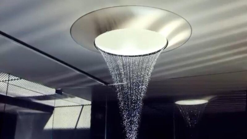 S_Bialoian's tweet photo. #HowlingAtTheMoon @milow @dornbracht study #Aquamoon #ISH2017 #NextLevel #experience #shower #design #rain #waterfall #moonlight https://t.co/79eMi3H38q