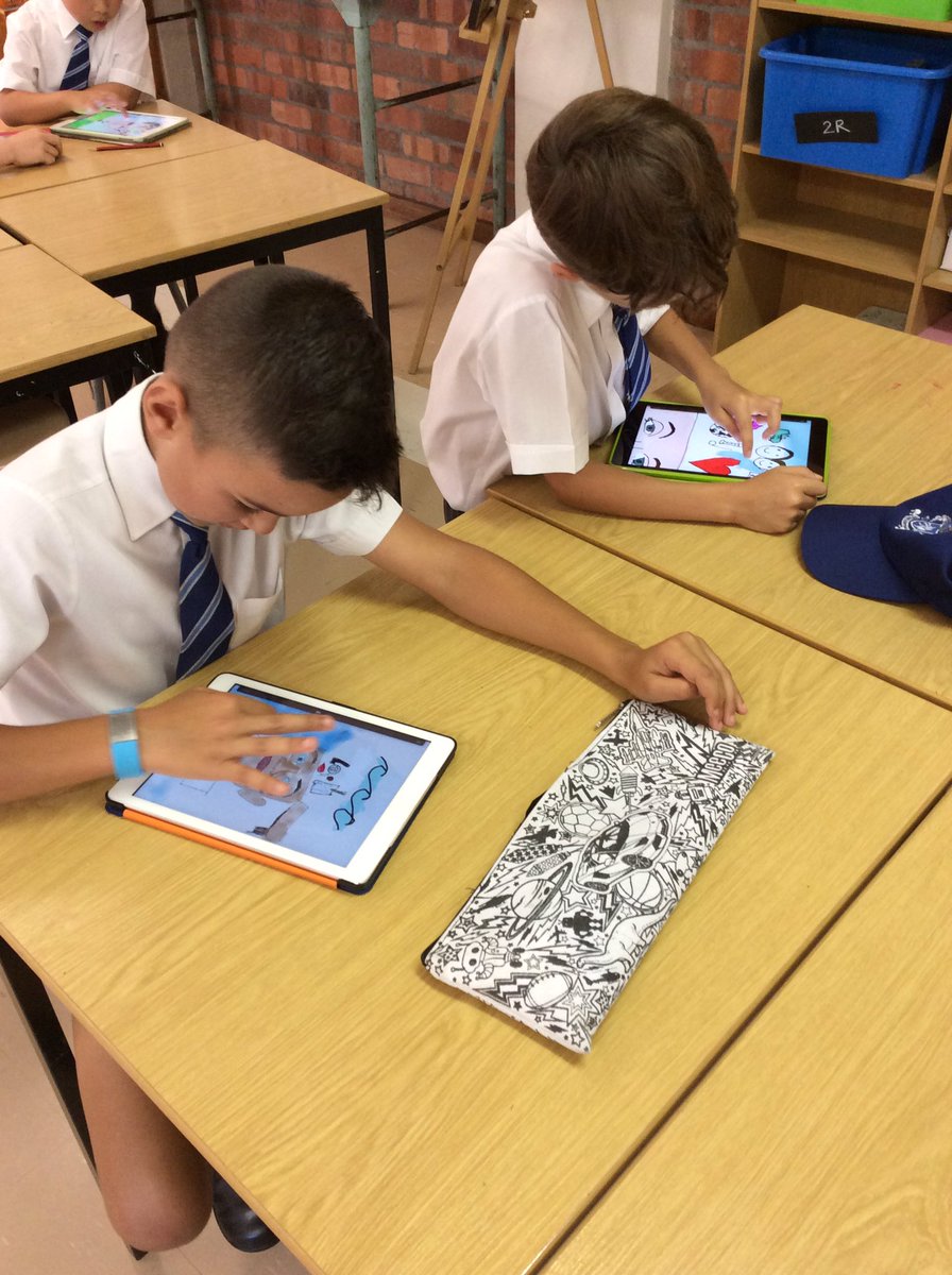 RubyPerks's tweet image. Inside my head head iPad self portrait.@ParklandsTweet