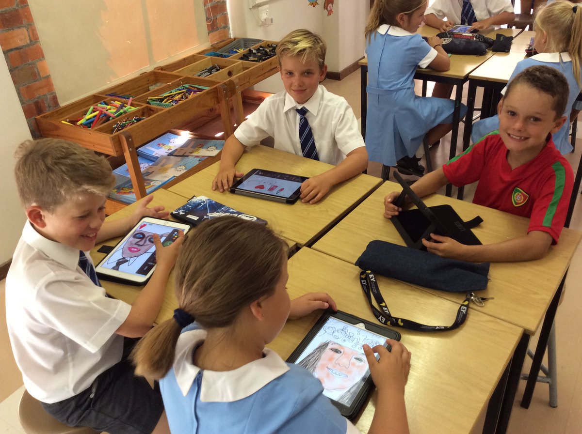 RubyPerks's tweet image. Inside my head head iPad self portrait.@ParklandsTweet