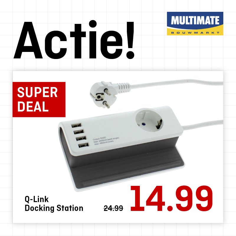 Geschikt voor het #opladen van bijvoorbeeld twee #tablets!