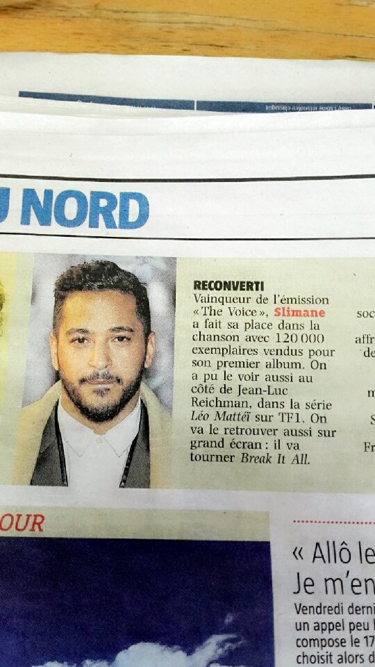 selingues_fanny's tweet photo. @Slimaneoff dans la Voix du nord ! Félicitations pour les 120000, pour ta série et pour le futur film sur grand écran 😍 fière #SlimTeam https://t.co/Le3PwimmBR