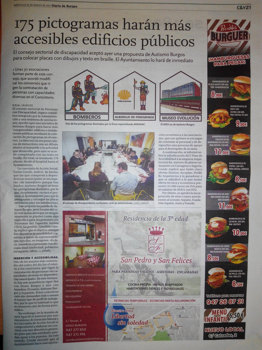 175 pictogramas harán más accesibles los edificios públicos de #Burgos, <a href="/diariodeburgos/">Diario de Burgos</a> @autismoburgos <a href="/Aytoburgos/">Ayuntamiento de Burgos</a> #DiaMundialAutismo