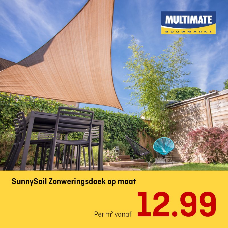 #Zonweringsdoek op maat! Kom snel naar #Multimate en kies het doek en de randafwerking en geef de exacte maat door!